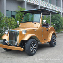 Zhongyi Electric Vehicle 4 Seats Golden Color Classic Car